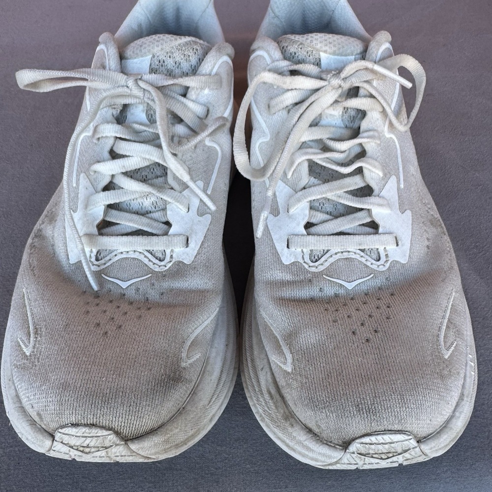 Size 8.5 - Hoka One One Clifton 10 White 1162031-WWH Women's - Picture 5 of 11